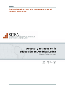 Acceso y retrasos en la educación en América Latina