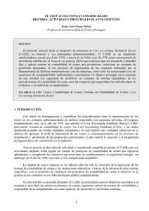 El Cost Accounting Standards Board. Historia, actividad y