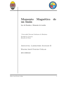 Momento Magnético - LABORATORIOS FÍSICA UNAH | Walter