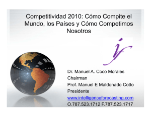 Competitividad 2010: Cómo Compite el Mundo, los Países y Cómo