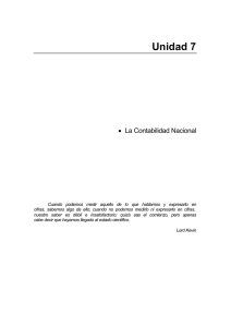 La contabilidad nacional - Universidad América Latina