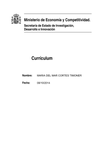 Currículum - TC/12 Patrimonio Teatral Clásico Español