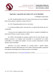 Comentario a los artículos del Título IV, Capítulo II del Código Penal