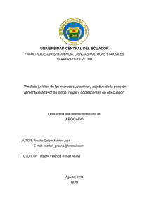 UNIVERSIDAD CENTRAL DEL ECUADOR “Análisis jurídico de los