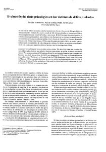 Evaluación del daño psicológico en las víctimas de