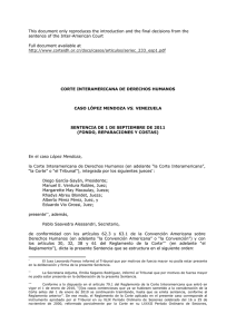 garantías judiciales en relación con el deber de respetar los derechos