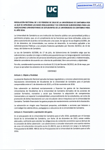 Convocatoria de Subvenciones a Asociaciones de Estudiantes 2016