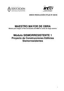 MAESTRO MAYOR DE OBRA Módulo SISMORRESISTENTE 1