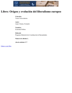 Libro: Origen y evolución del liberalismo europeo