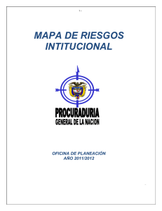 MAPA DE RIESGOS INTITUCIONAL