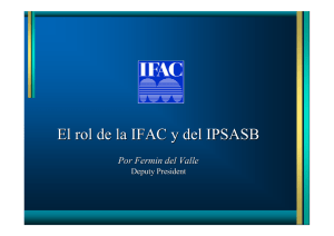 El rol de la IFAC y del IPSASB