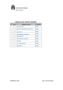 carnaval 2016- grupos menores