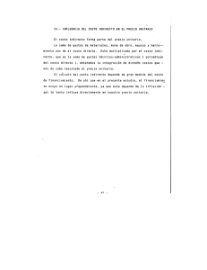 El costo indirecto forma parte del precio unitario. La suma de gastos