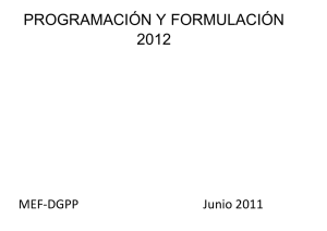 Formulación 2012