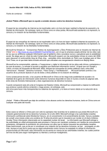 ¡Actúa! Pídele a Microsoft que no ayude a cometer abusos contra