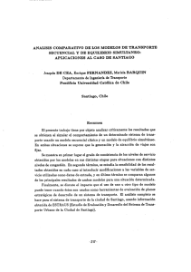 analisis comparativo de los modelos de transporte secuencial y de