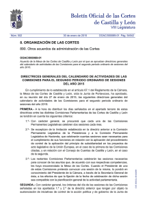 VIII Legislatura - Cortes de Castilla y León
