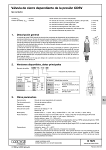 Válvula de cierre dependiente de la presión CDSV
