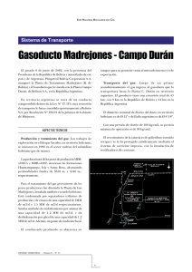 Gasoducto Madrejones - Campo Durán
