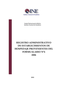 registro administrativo de establecimientos de hospedaje