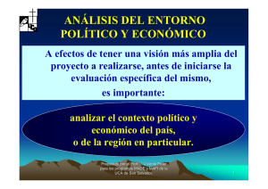 análisis del entorno político y económico