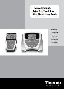 Thermo Scientific Orion Star™ and Star Plus Meter