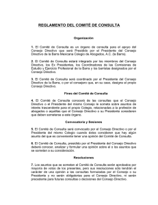 reglamento del comité de consulta