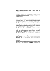 Resolución General 3-2008 - Gobierno de la Provincia de Córdoba