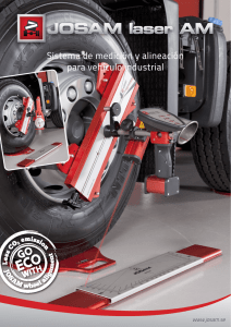 Sistema de medición y alineación para vehículo industrial