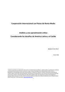 Cooperación Internacional con Países de Renta Media Análisis y
