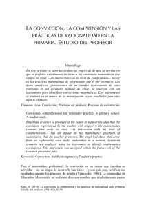 la convicción, la comprensión y las prácticas de