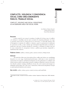 conflicto, violencia y convivencia social como área