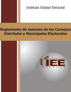 Reglamento de Sesiones Municipales y Distritales Electorales