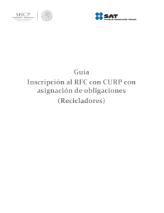 Guía de inscripción al RFC con CURP