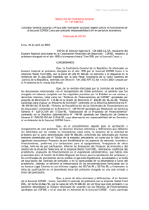 Resolución de Contraloría General N° 137-2003