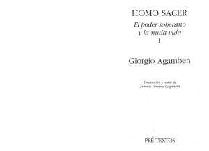 Giorgio Agamben, en Homo sacer