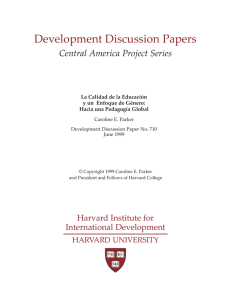 Development Discussion Papers