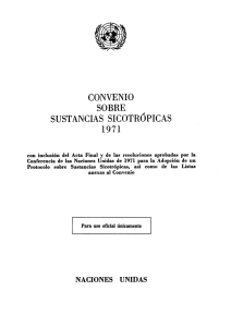 Convenio sobre Sustancias Sicotrópicas de 1971