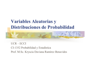 Variables Aleatorias y Distribuciones de Probabilidad