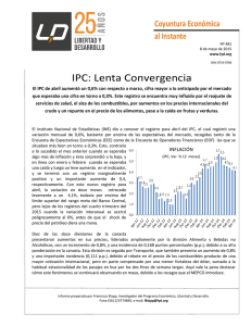 IPC: Lenta Convergencia