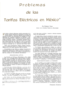 Problemas de las Tarifas Eléctricas en México