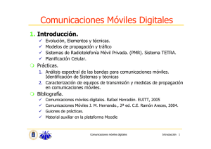 Introducción a las Comunicaciones Móviles Digitales