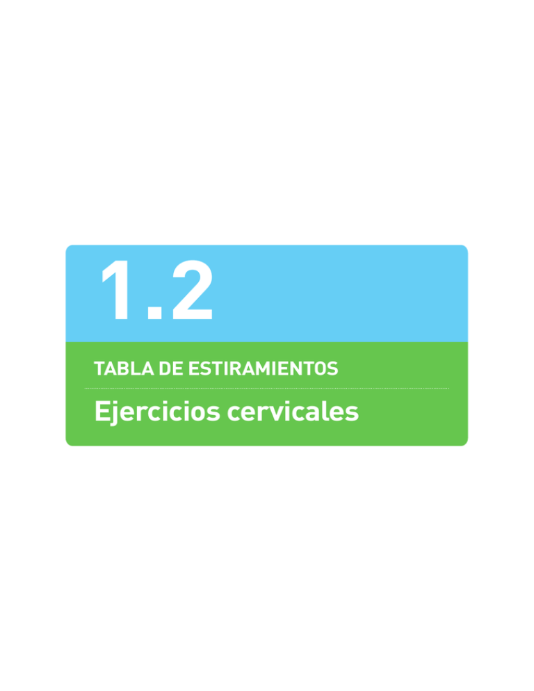 Ejercicios Cervicales Fisiolution Las Tablas
