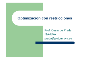 Optimización con restricciones