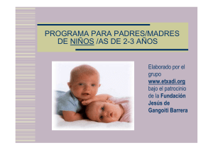 Programa para padres/madres de niños/as de 2