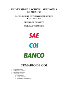 Paquetería Contable COI, SAE, Bancos