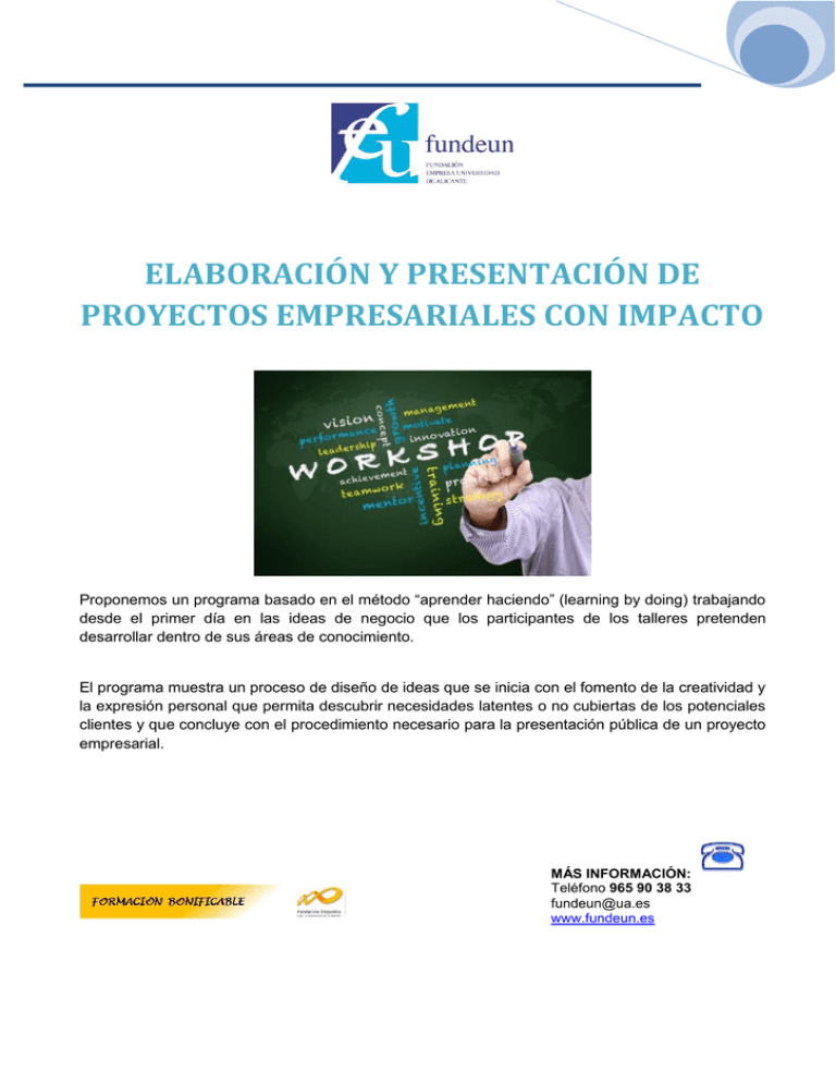 ELABORACIÓN Y PRESENTACIÓN DE PROYECTOS