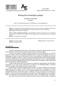 Bibliografía entomológica gallega - AEGA