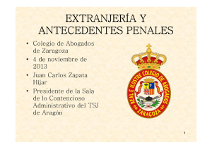 Extranjería y Antecedentes Penales 2013