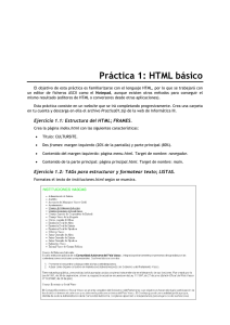 Práctica 1: HTML básico